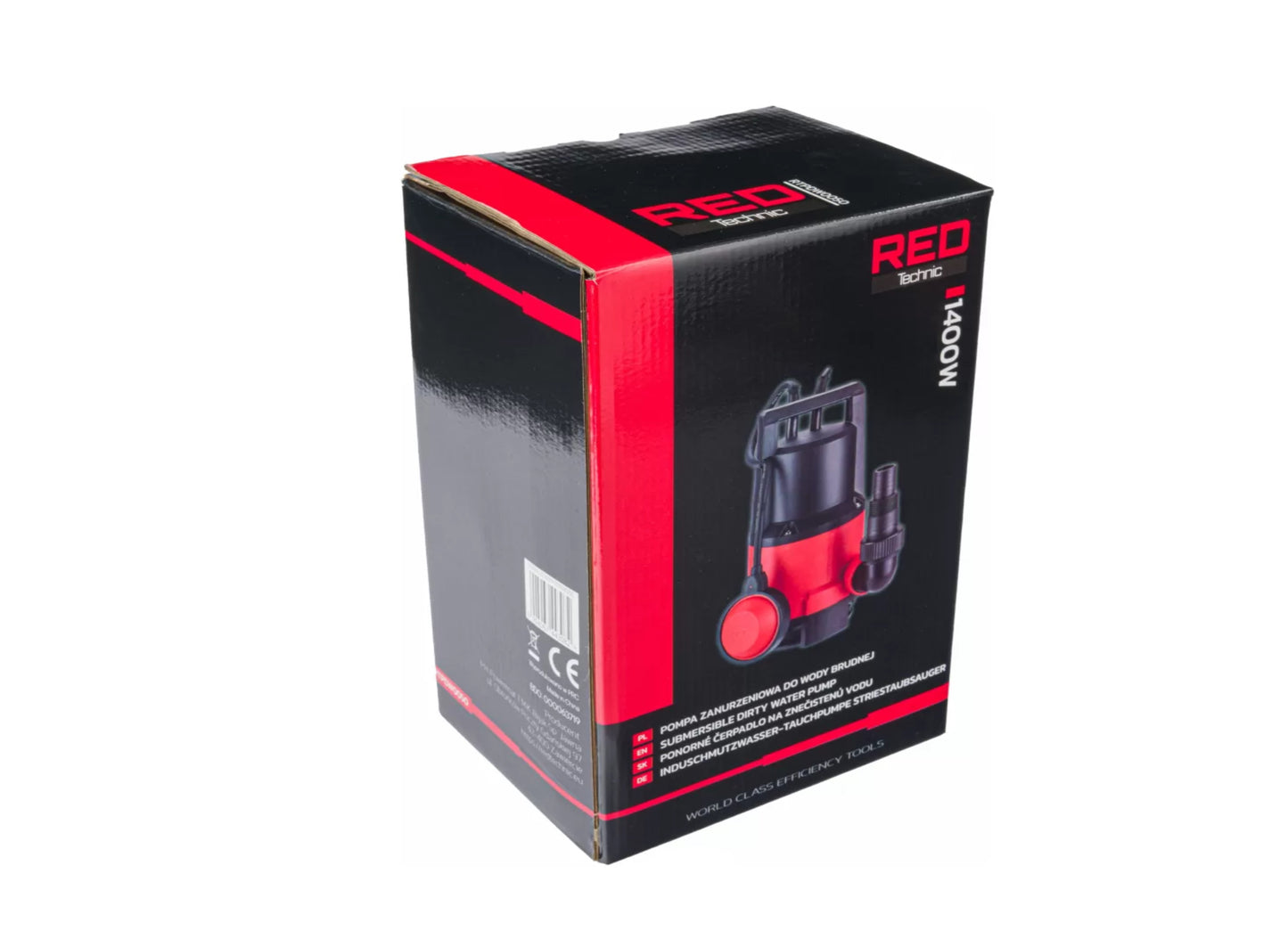 Pompa submersibila , apa murdara cu plutitor, 1400 W, Red Technic RTPDW0050