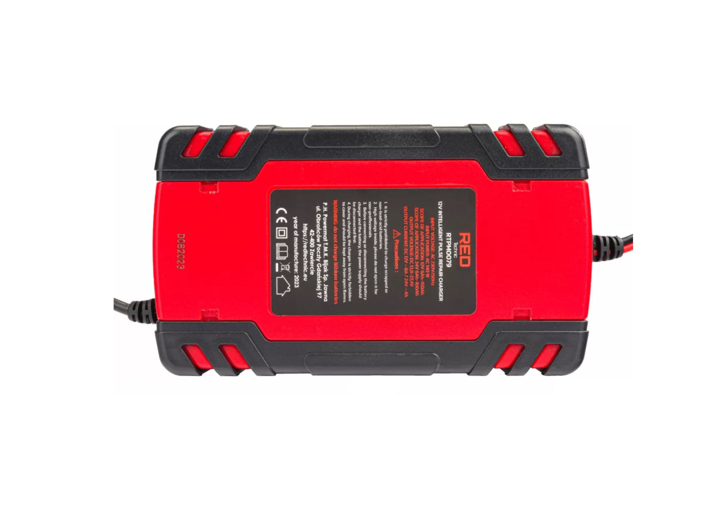 Redresor cu microprocesor, 12 V / 24 V, 8A, Red Technic RTPM0079