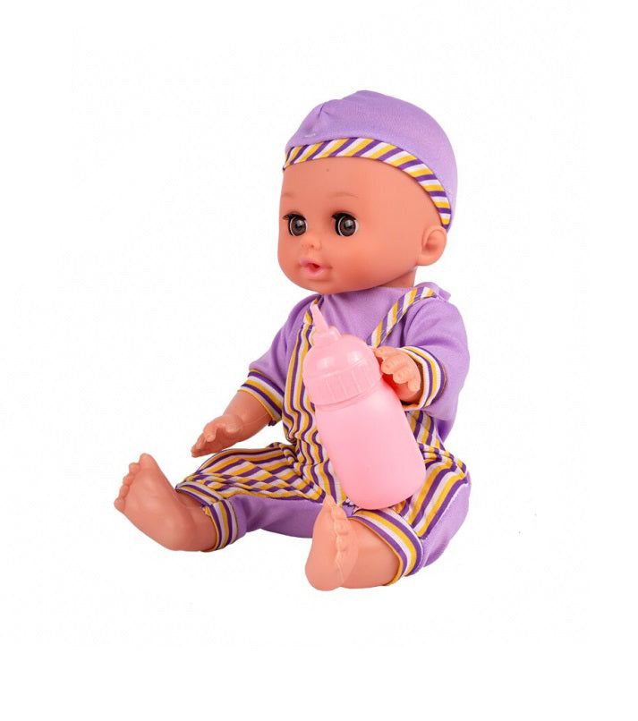 Papusa bebelus cu 6 accesorii, MalPlay 108613