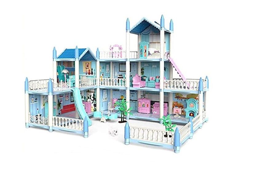 Casa pentru papusi Dollhouse cu spatiu de joaca, MalPlay 110237