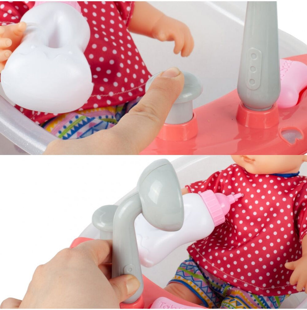 Bebelus cu cadita si accesorii de baie, MalPlay 108255