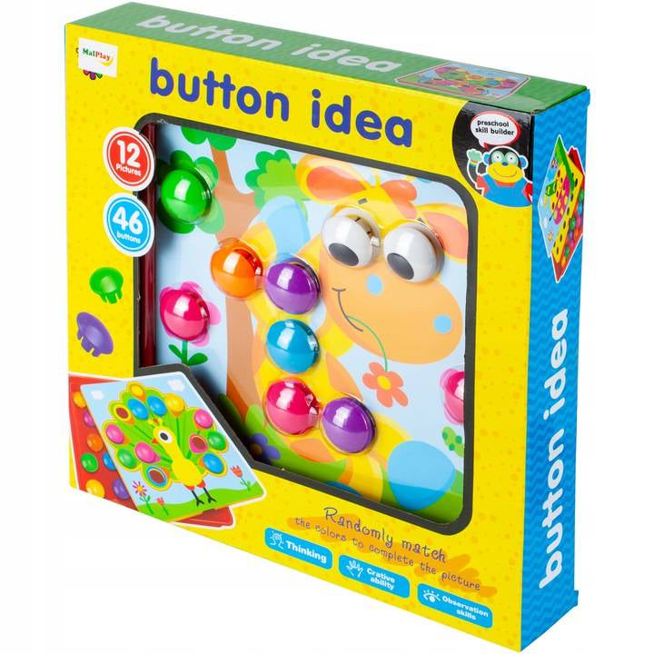 Joc creativ Mozaic Button Idea, MalPlay 108489