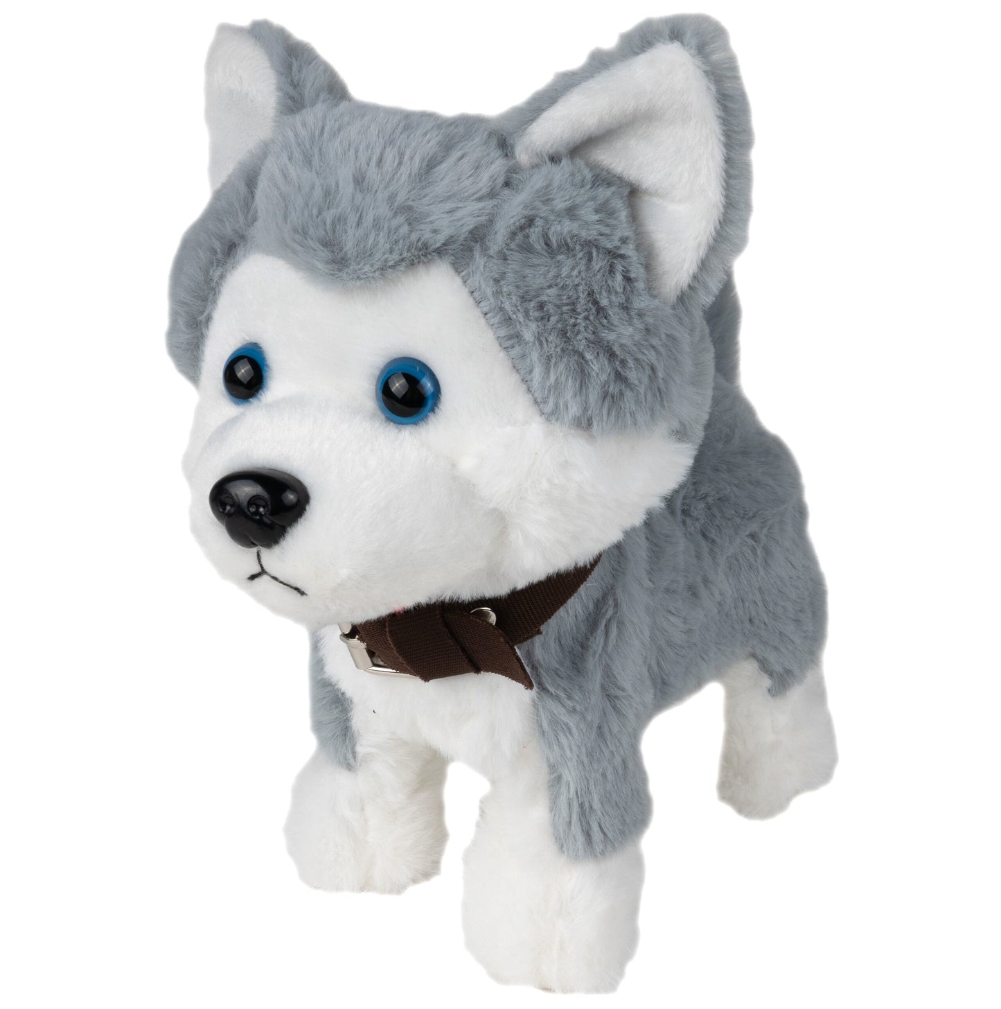 Caine husky interactiv cu lesa si telecomanda, MalPlay 109439