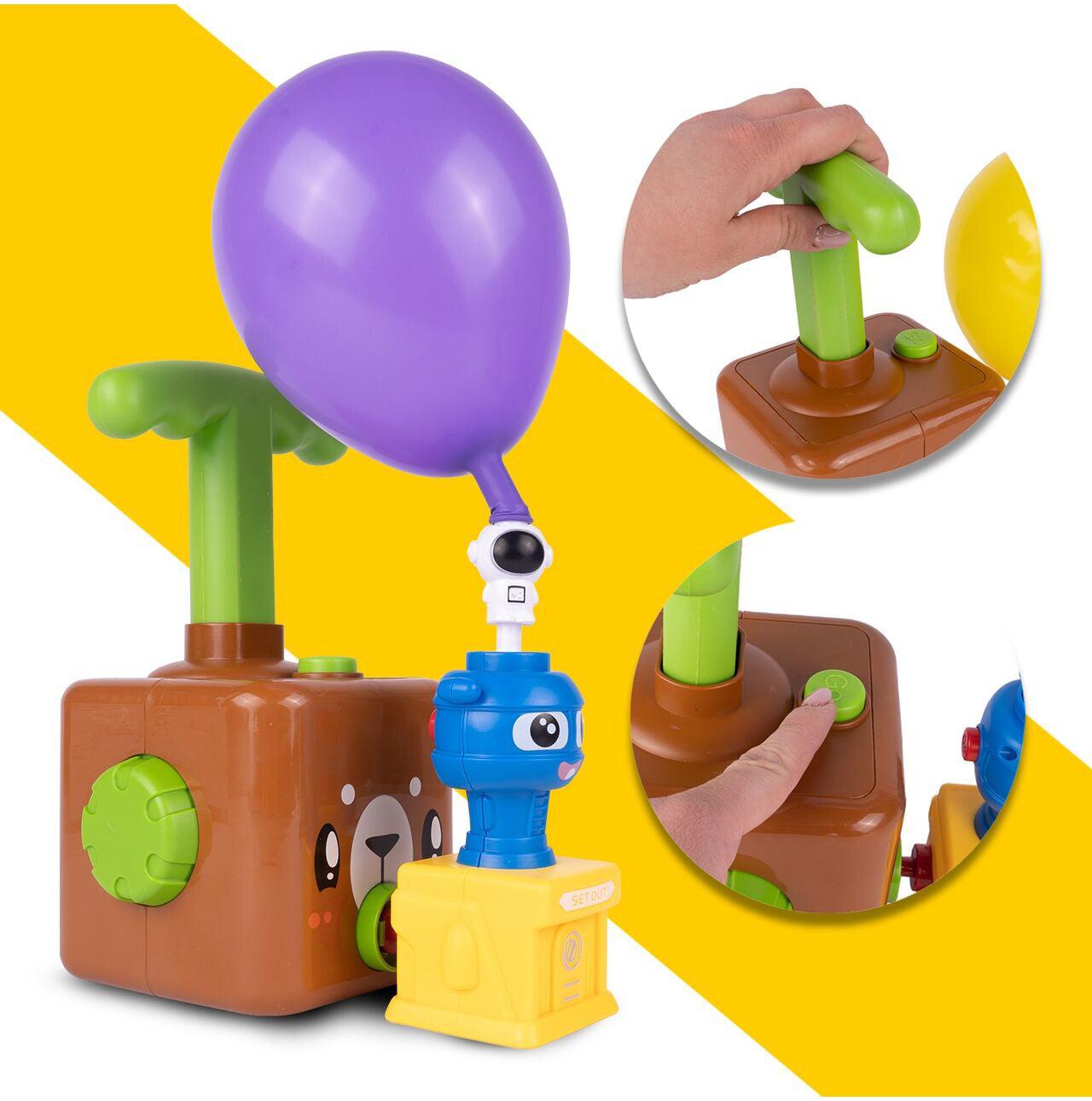 Lansator de baloane in forma de ursulet, MalPlay 110214