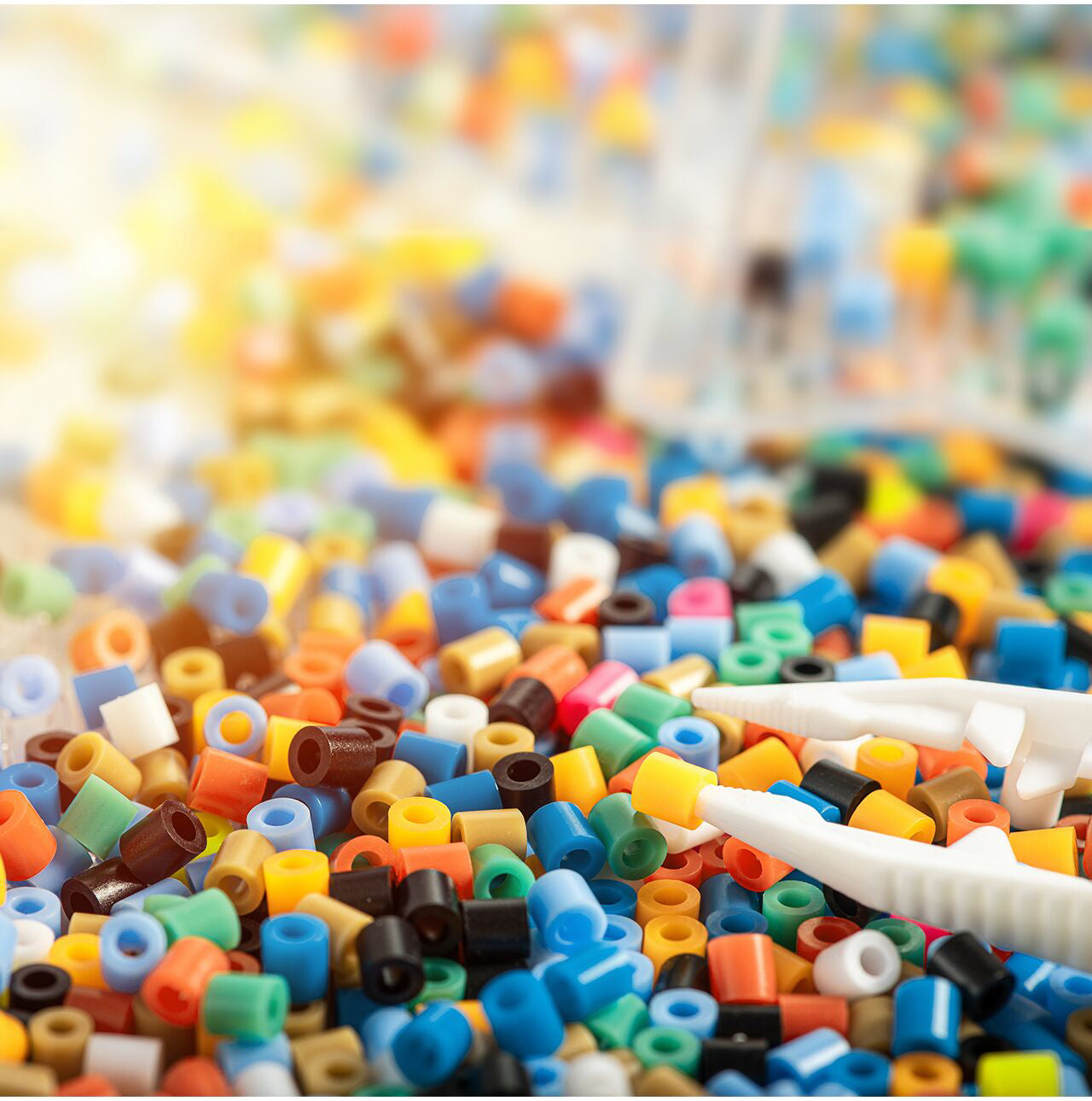 Set margele de calcat, 4 sabloane, 8000 elemente, MalPlay 110877