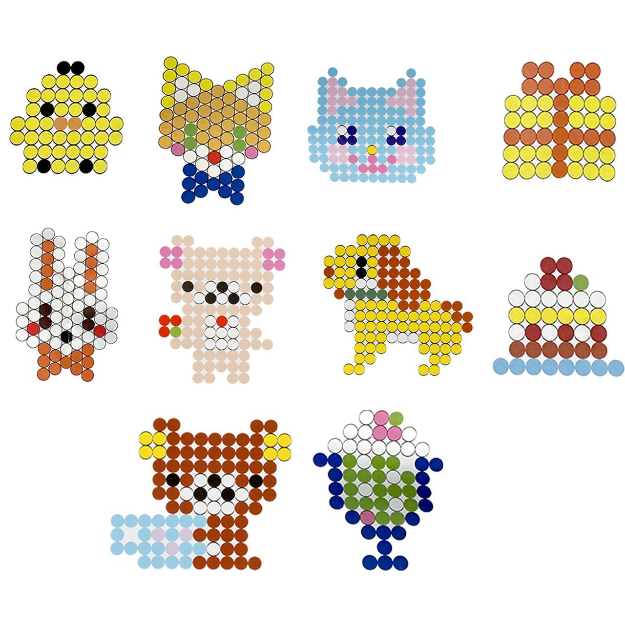 Set creativ margele de calcat, 1000 elemente, MalPlay 110881