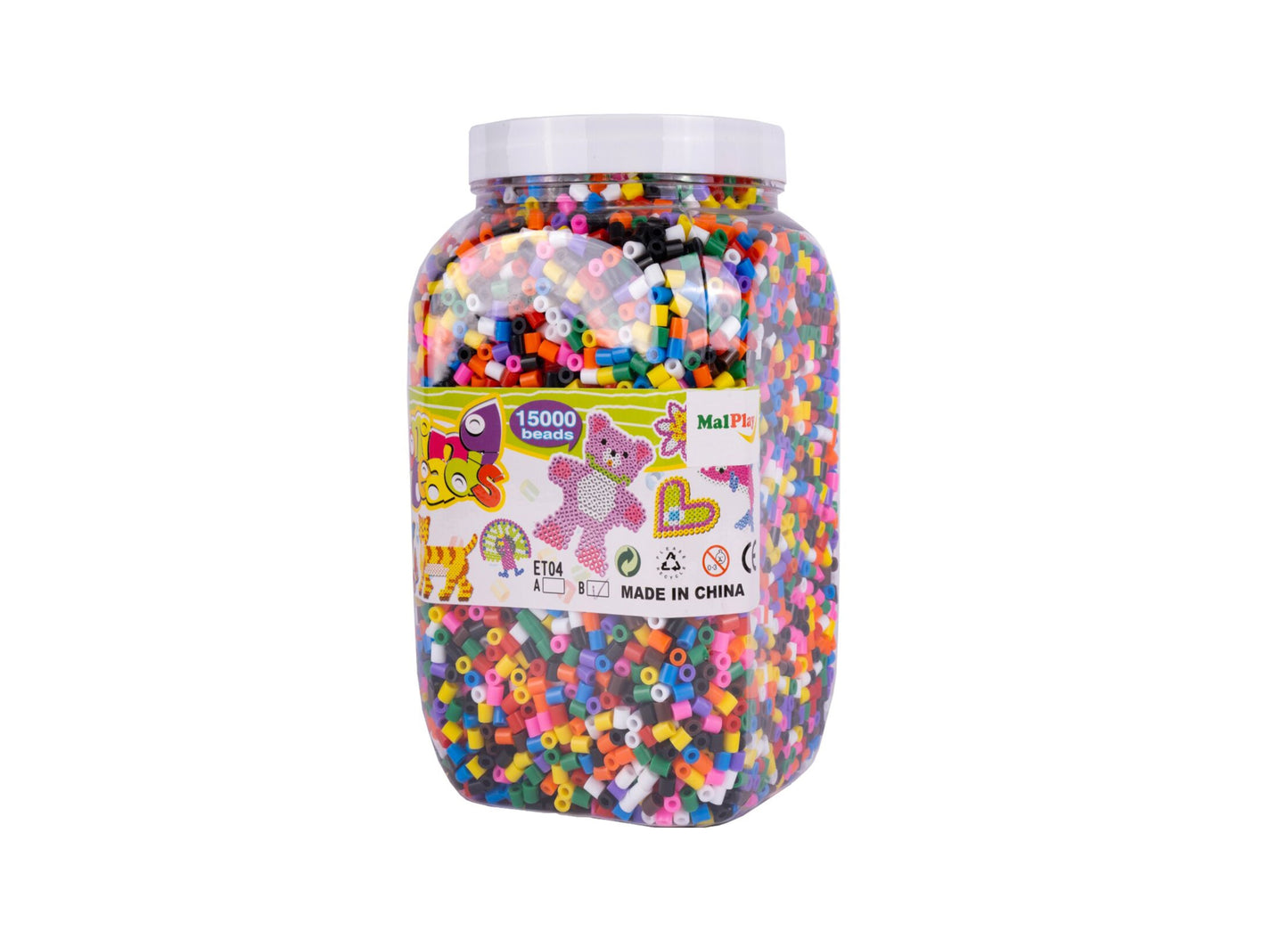 Set creativ margele de calcat, 15000 elemente, MalPlay 110891