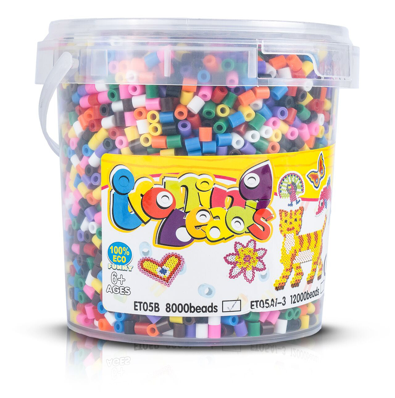 Set creativ margele de calcat, 8000 elemente, MalPlay 110894