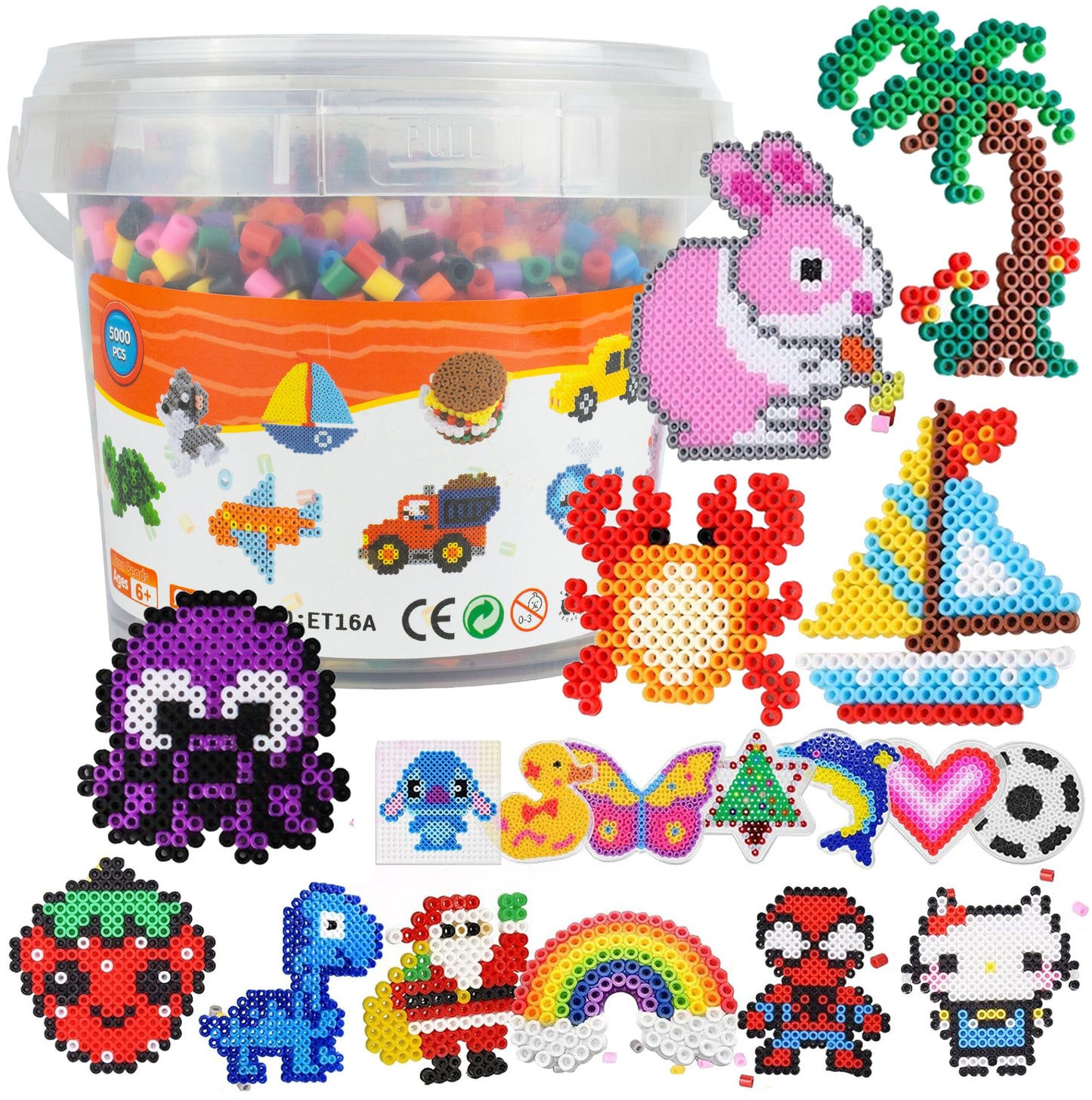 Set creativ margele de calcat, 5000 elemente, MalPlay 110895