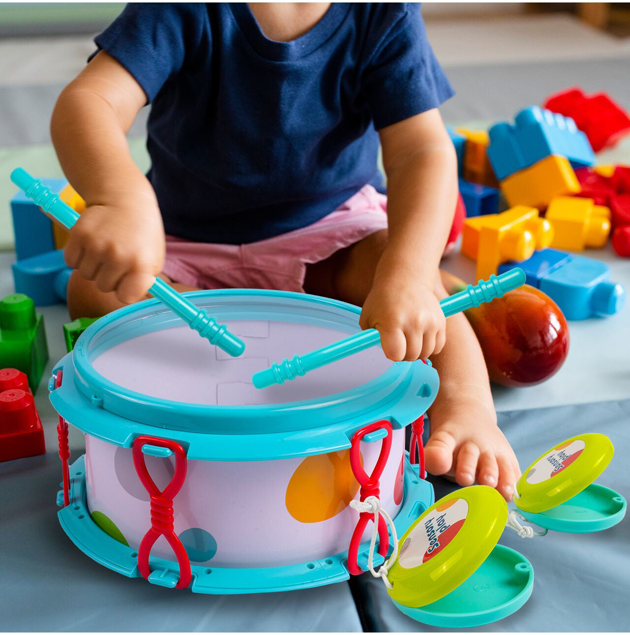 Set 4 instrumente muzicale pentru bebelusi, MalPlay 110135