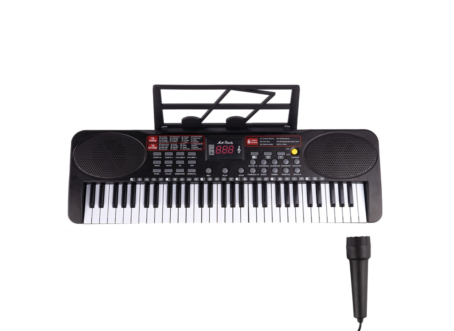 Orga electronica pentru copii, 61 clape, MalPlay 110817