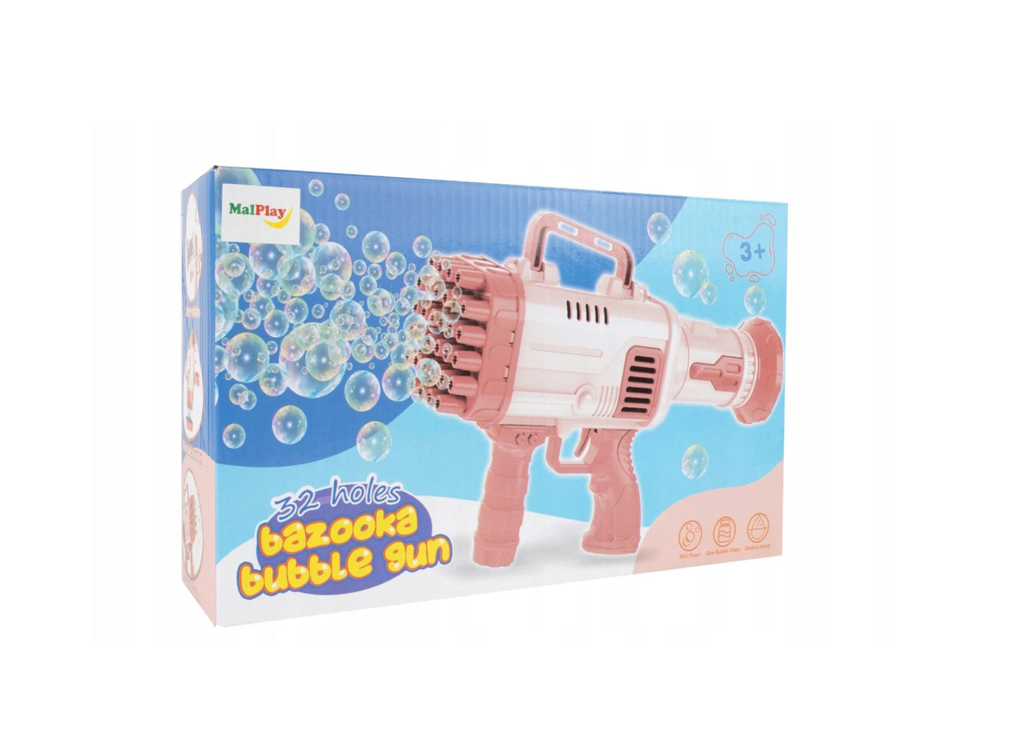 Aparat de facut bule de sapun, roz, MalPlay 109861