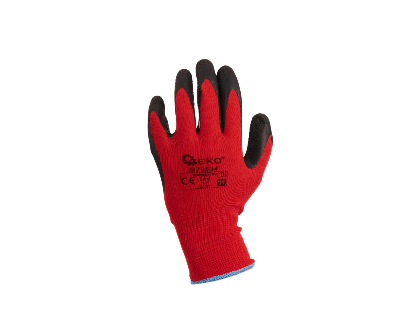 Manusi de protectie acoperite cu latex, marimea 11, rosu, Geko G73534