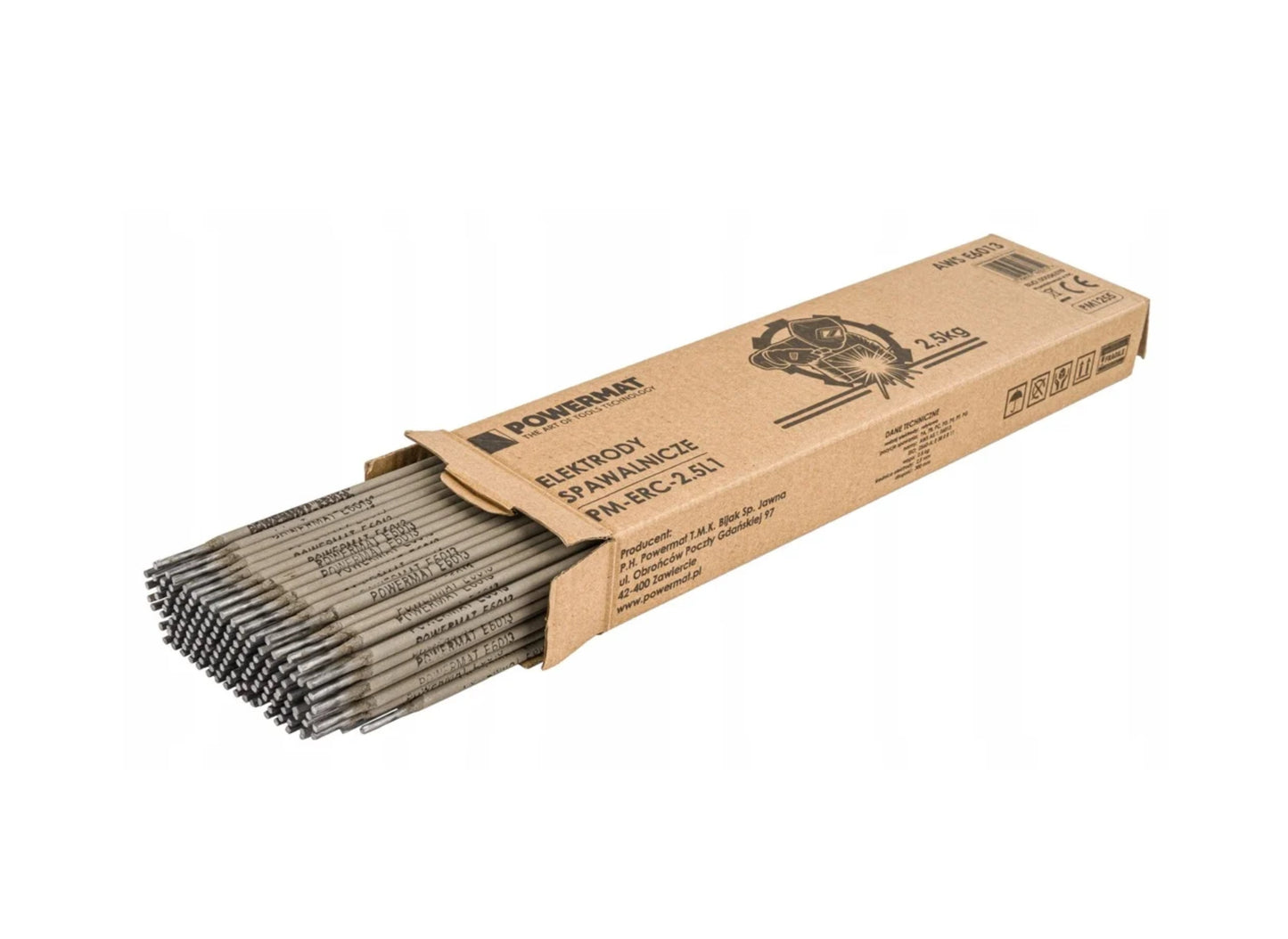 Electrozi rutilici de sudura MMA PM-ERC-2.5L1, 2.5 mm, 2.5 kg, Powermat PM1255