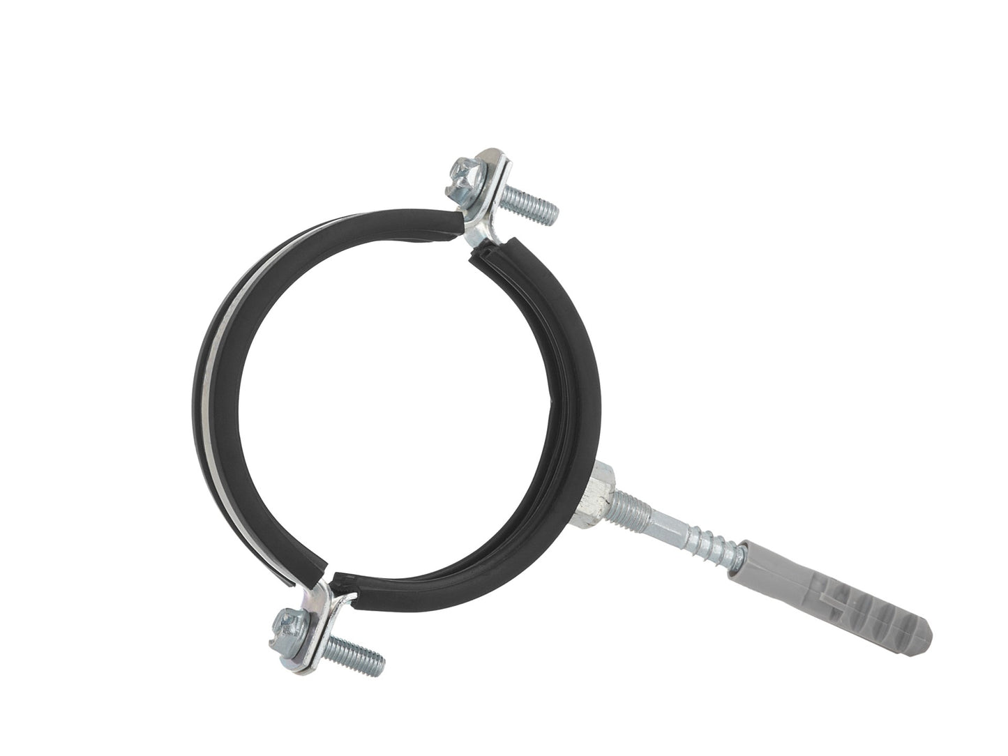 Clema metalica cu cauciuc pentru fixare tevi in perete, 2", 60 - 64 mm, Geko G17294