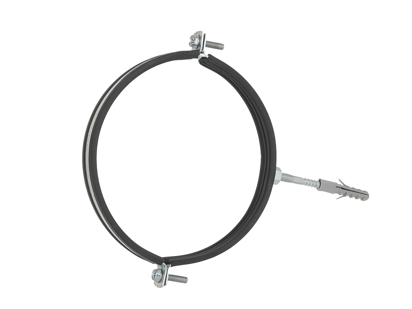 Clema metalica cu cauciuc pentru fixare tevi in perete, 6", 159 - 166 mm, Geko G17298