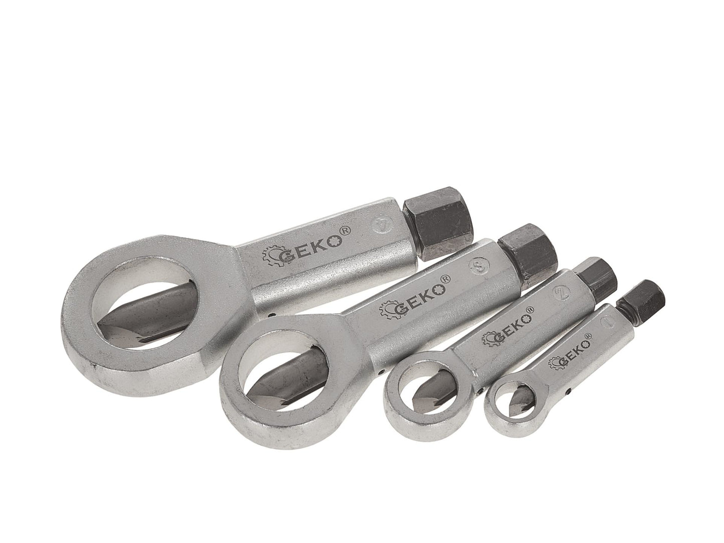 Set chei pentru despicare piulite, 4 elemente, 9-27 mm, Geko G38595
