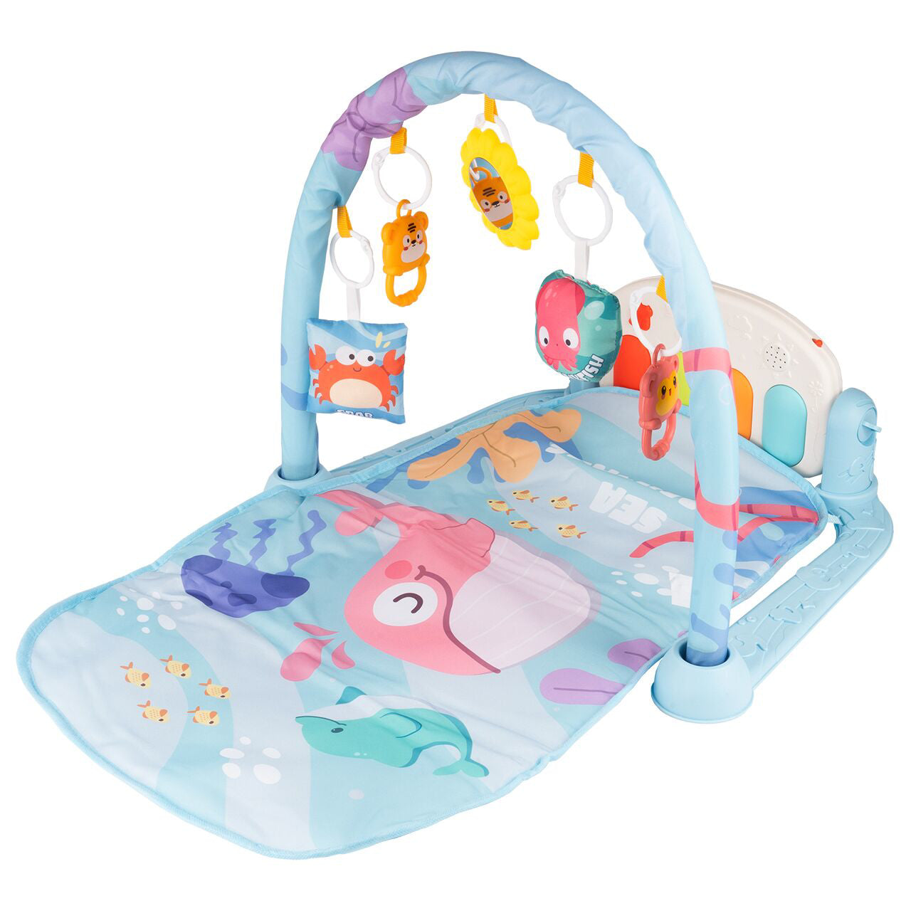 Covoras de joaca cu arcada pentru copii, 71 x 52.5 x 45 cm, MalPlay 110851