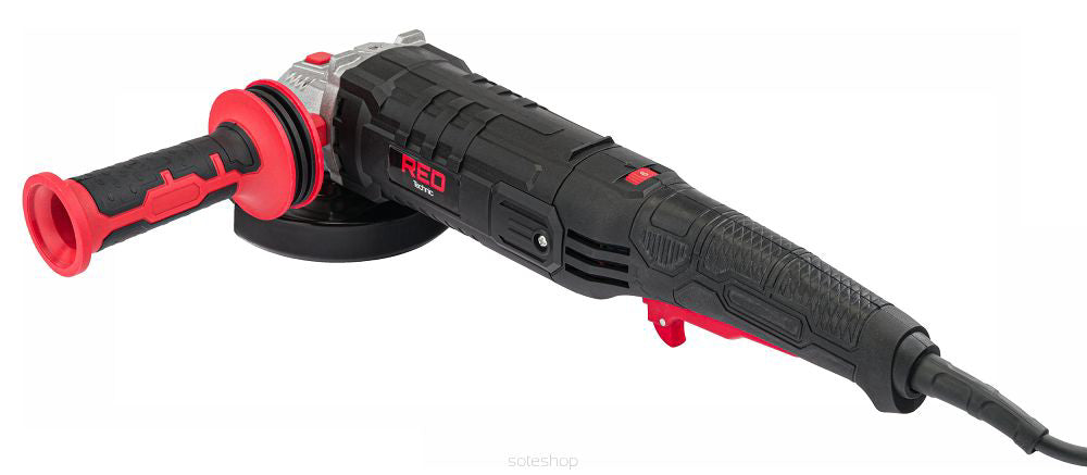 Polizor unghiular + 10 discuri, 125 mm, 1500 W, Red Technic RTSZK0069