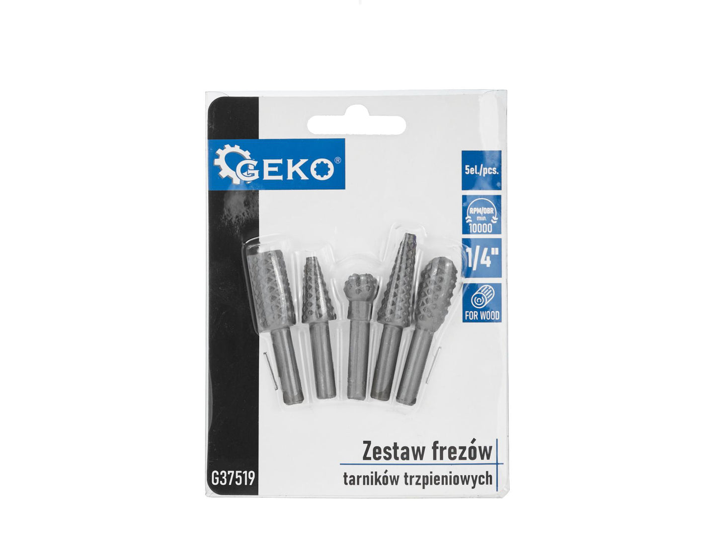 Set freze pentru lemn, 5 elemente, Geko G37519