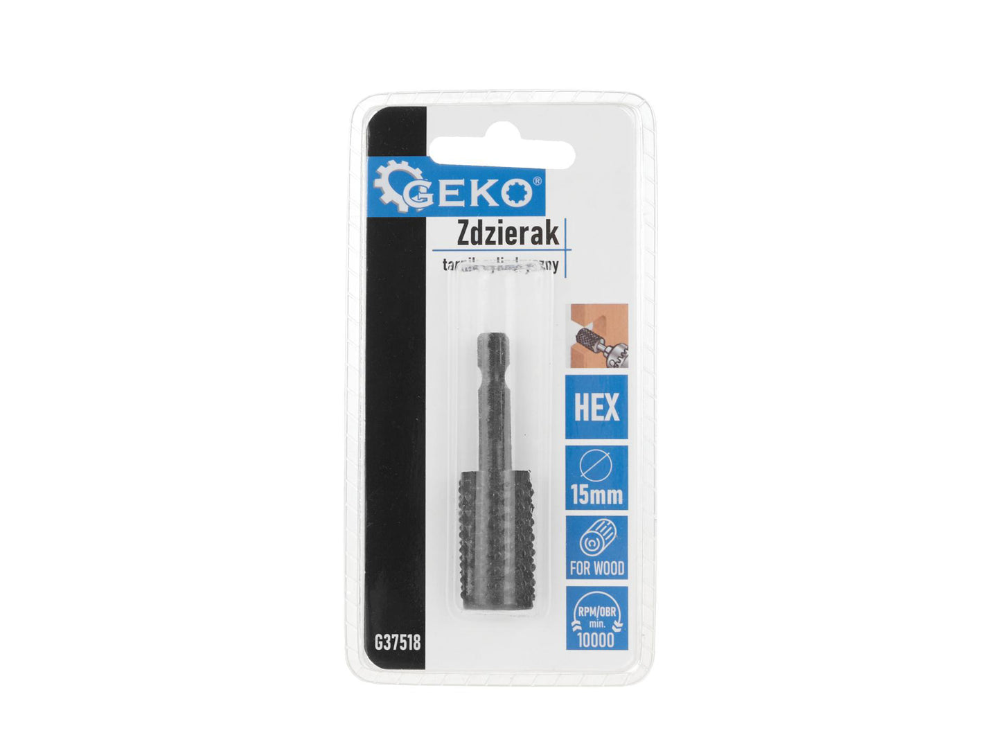 Freza HEX pentru lemn, 15 mm, Geko G37518