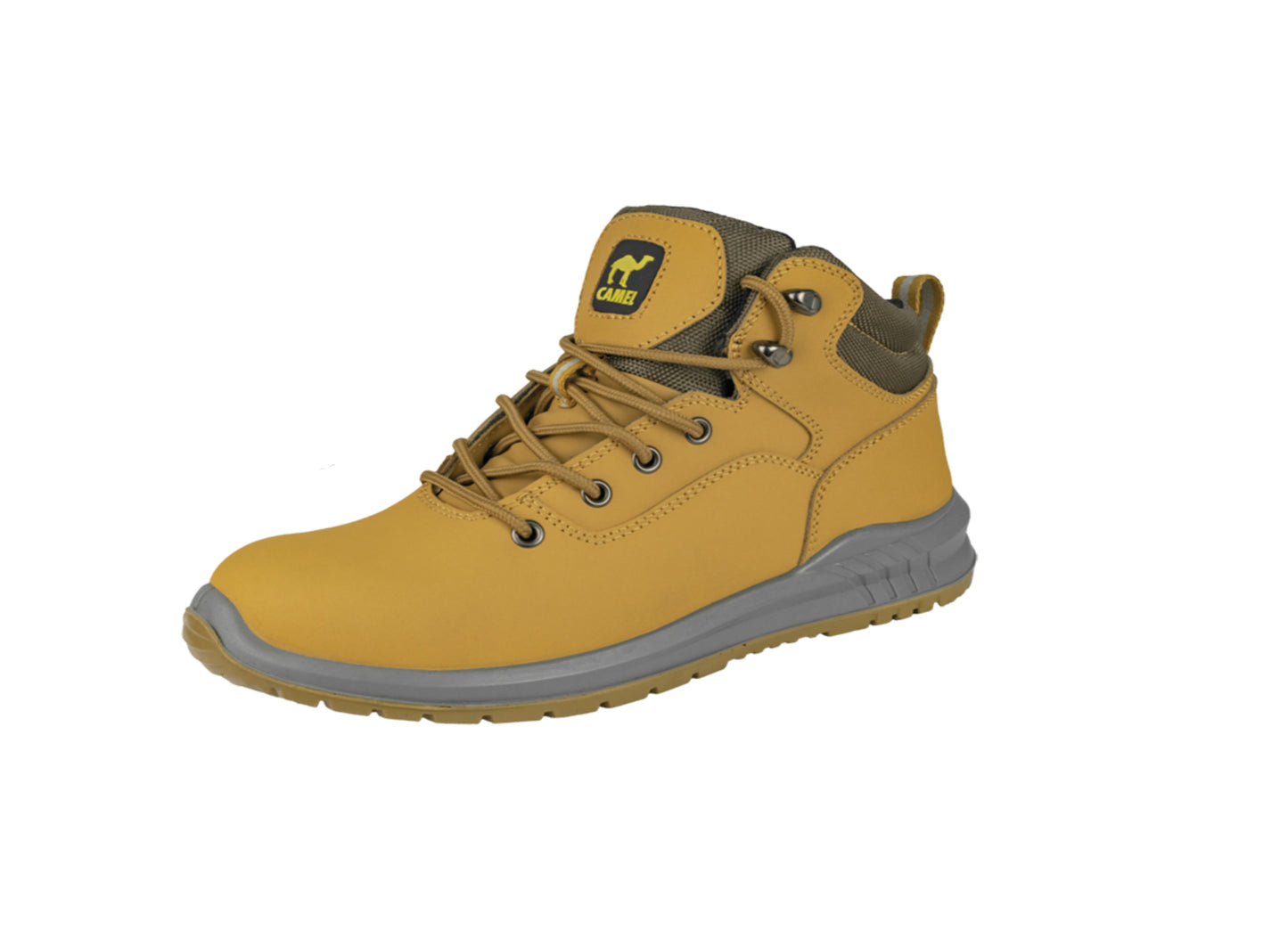 Bocanci de lucru cu bombeu metalic Camel, marimea 37, ArtMas ART802013