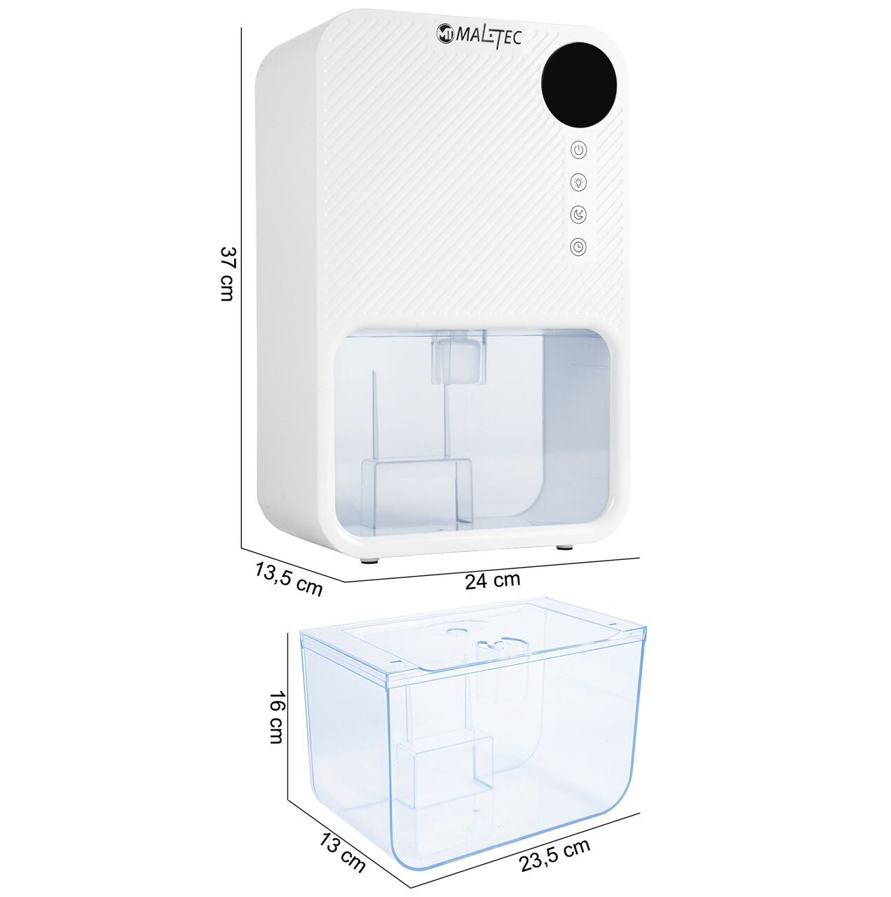 Dezumidificator MalTec DH3800, 80 W, culoare alb, model Premium