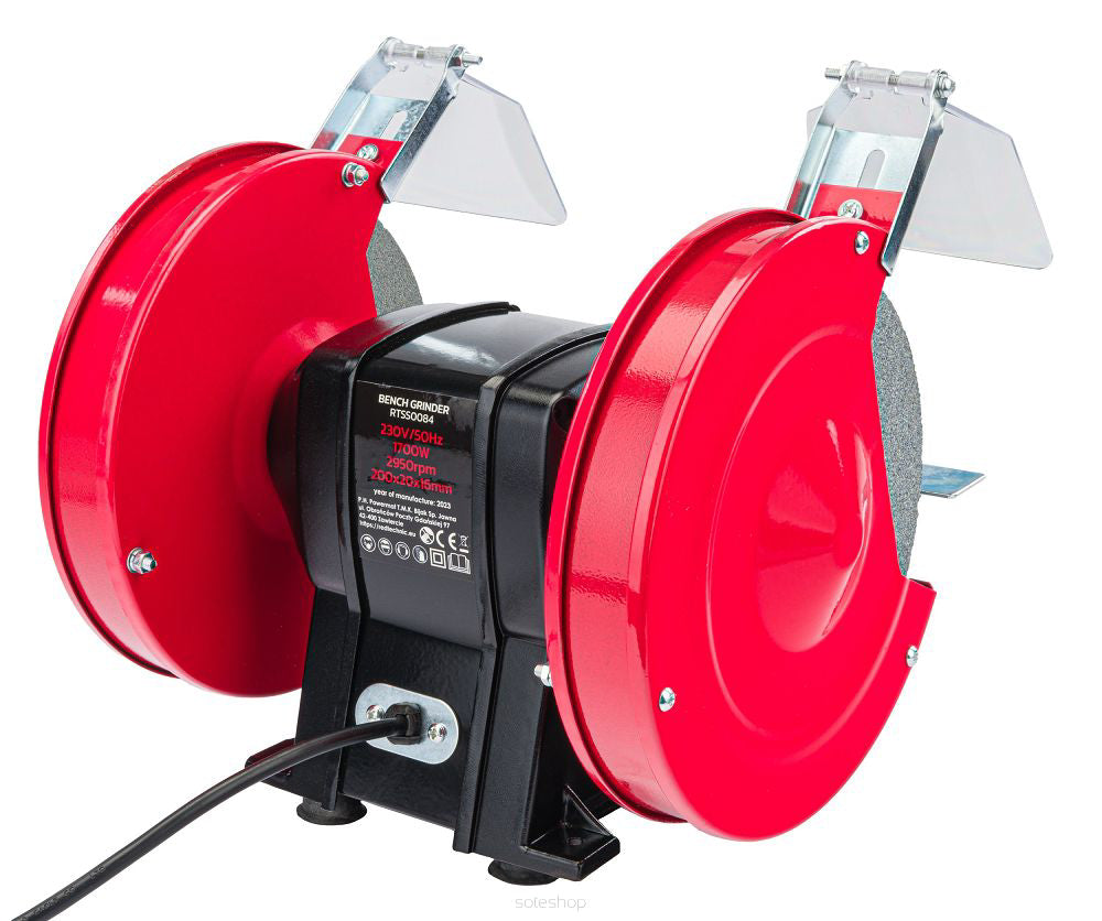 Polizor dublu de banc, 200 mm, Red Technic RTSS0084