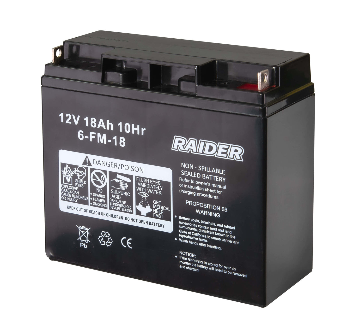 Baterie pentru generatoarele RD-GG04 si GG12, Raider 090110