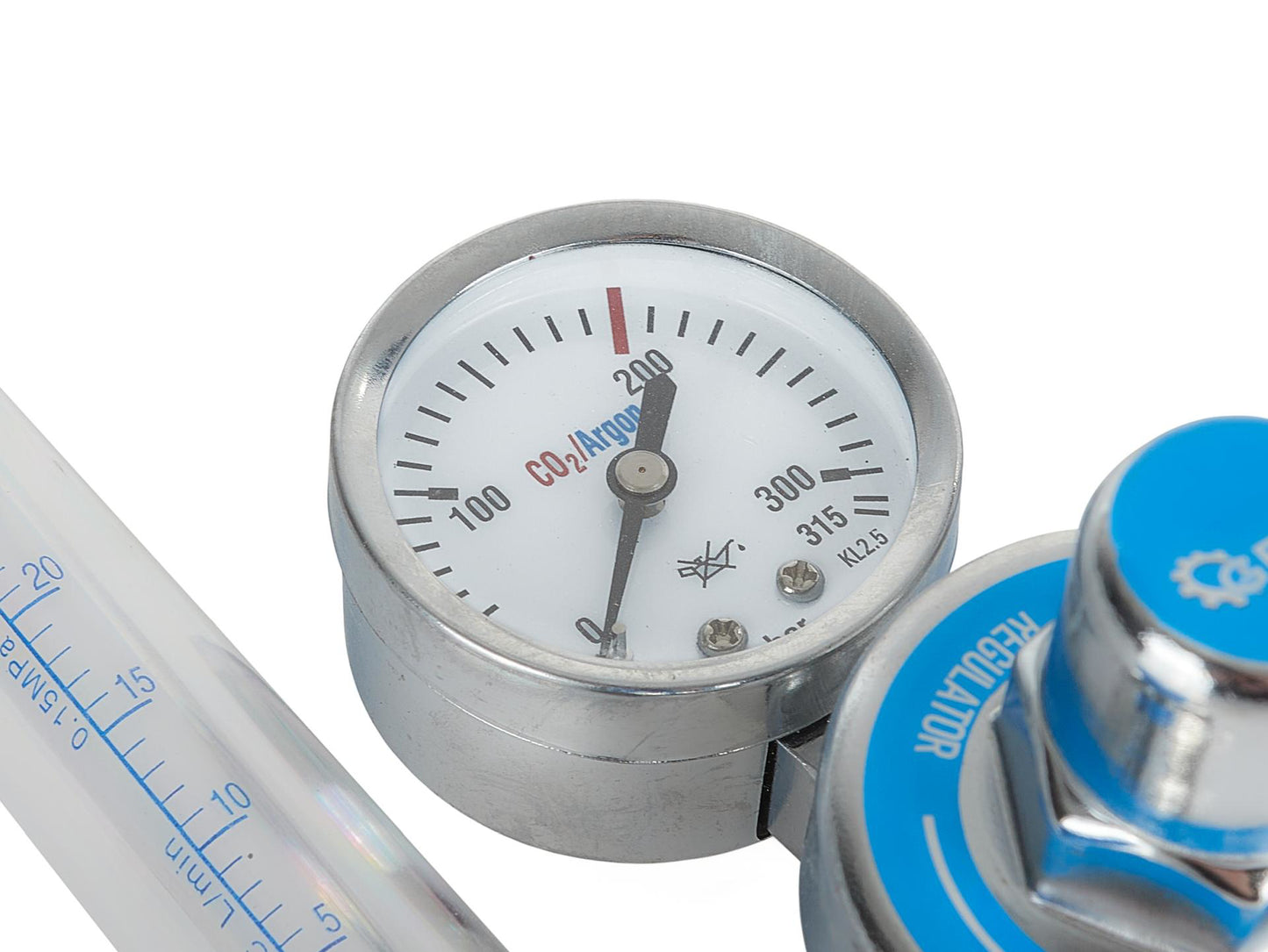 Regulator de presiune CO2 / argon cu rotametru, Geko G80075