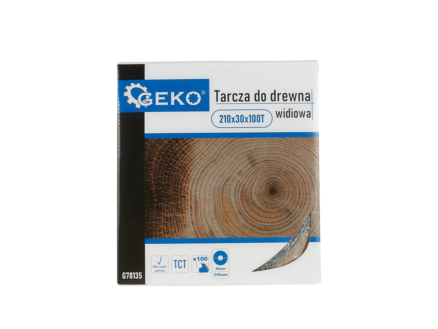 Disc pentru taiere lemn, 210 x 30 mm, 100T, Geko G78135
