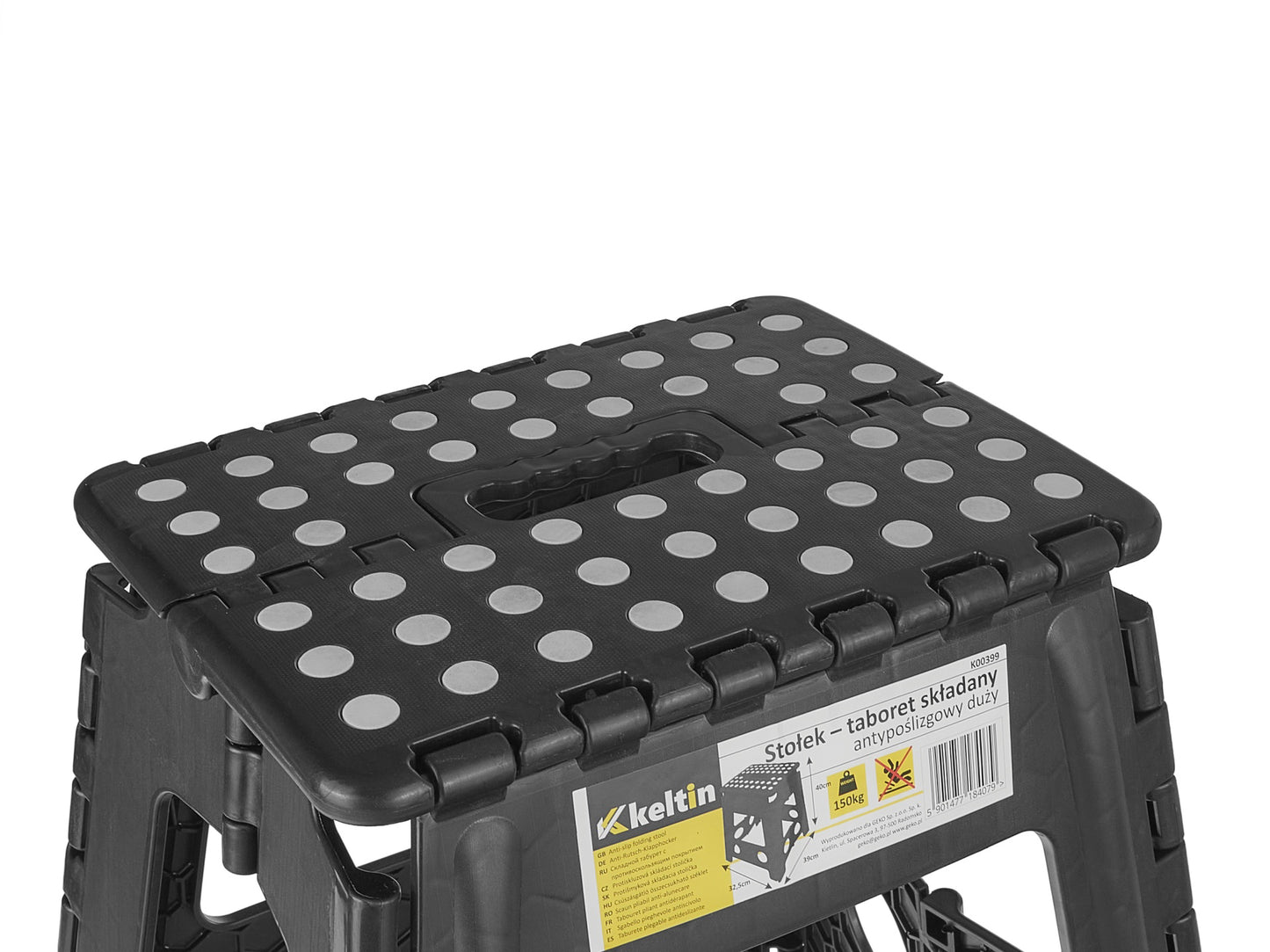 Scaun pliabil anti-alunecare, 150 kg, 39 cm, Keltin K00399