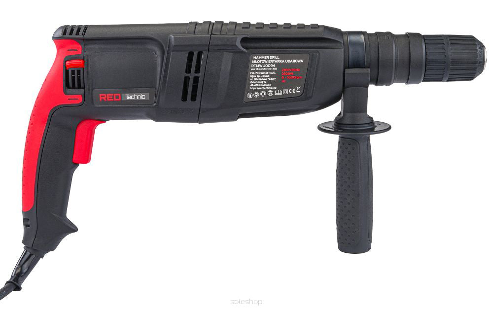 Ciocan rotopercutor, 2600 W, 1250 rpm, 4 J, Red Technic RTMWU0094