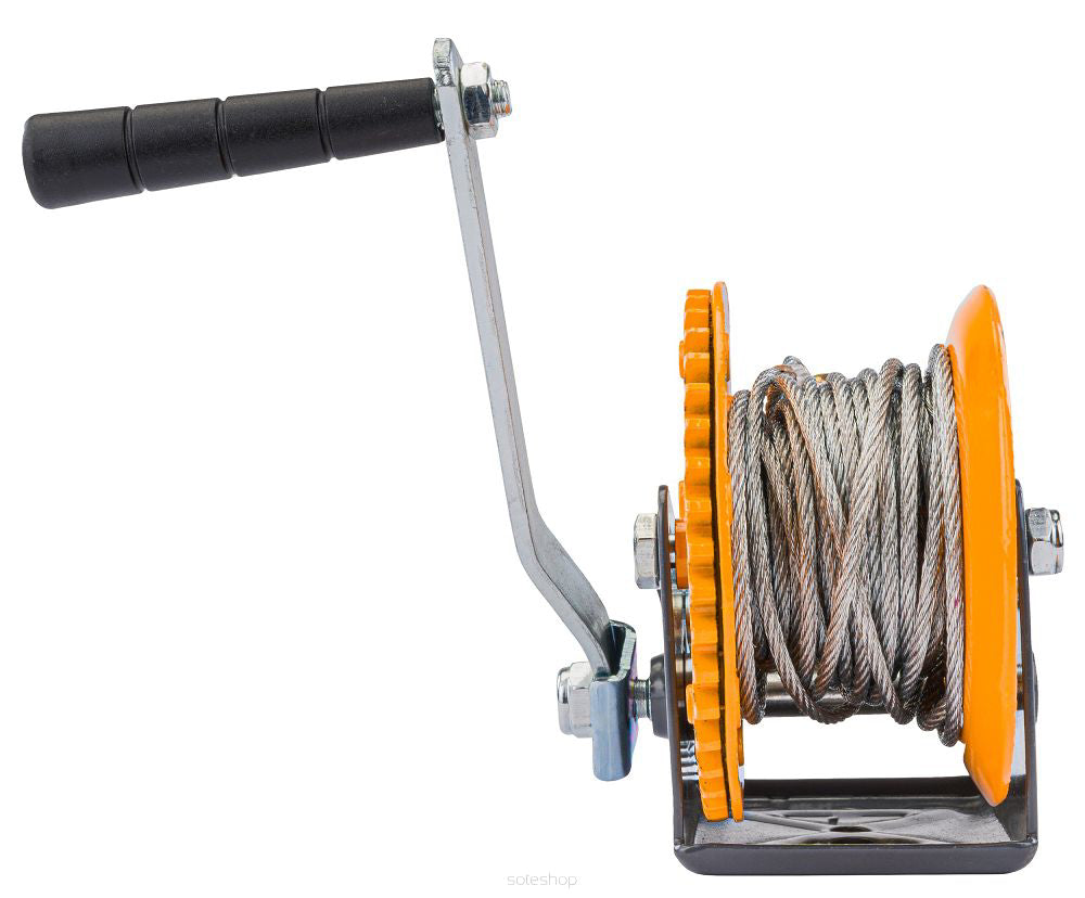 Troliu manual PM-WRC-545T, cablu 10 m, greutate maxima suportata 545 kg, Powermat PM1267