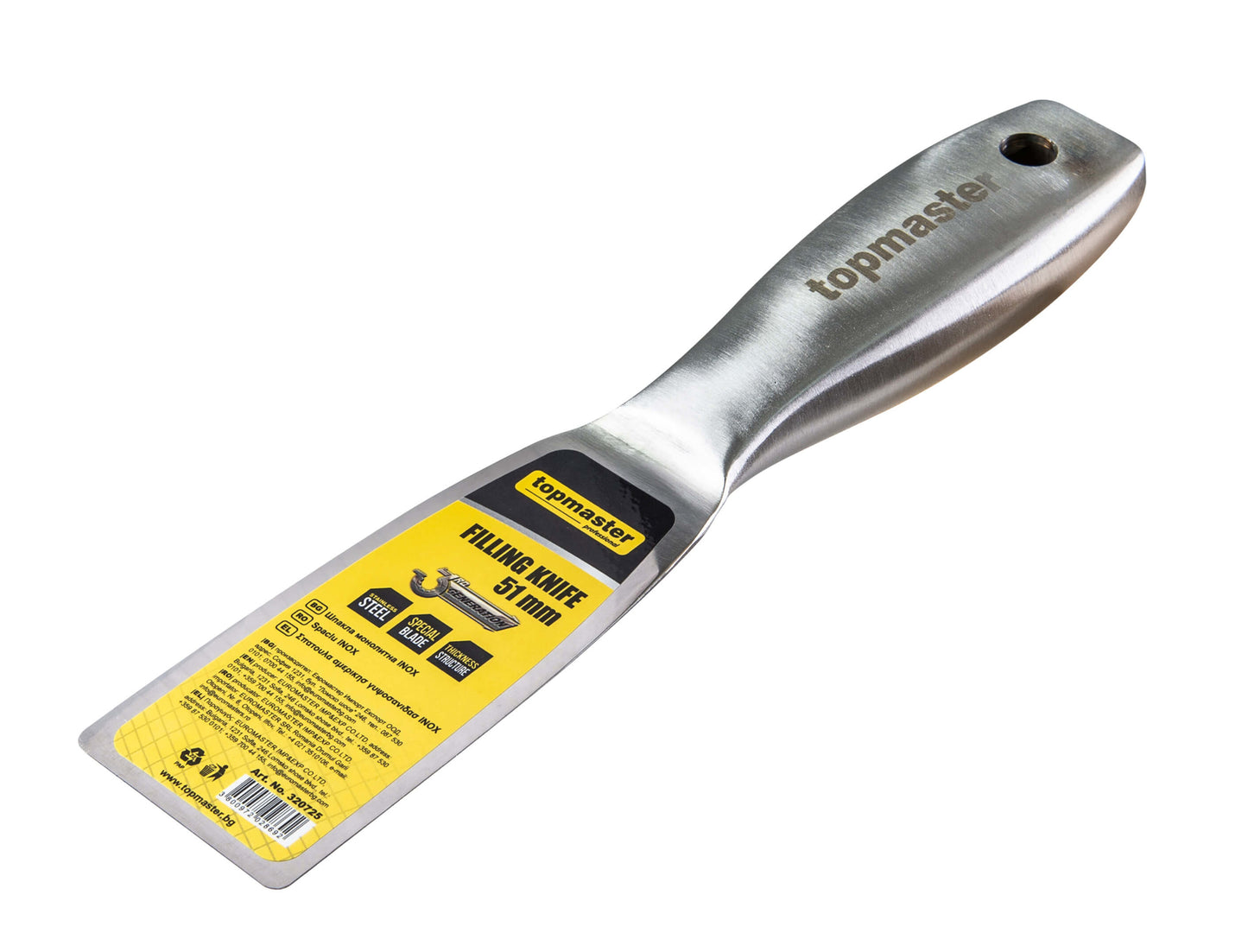 Spaclu din inox, 51 mm, Topmaster 320725