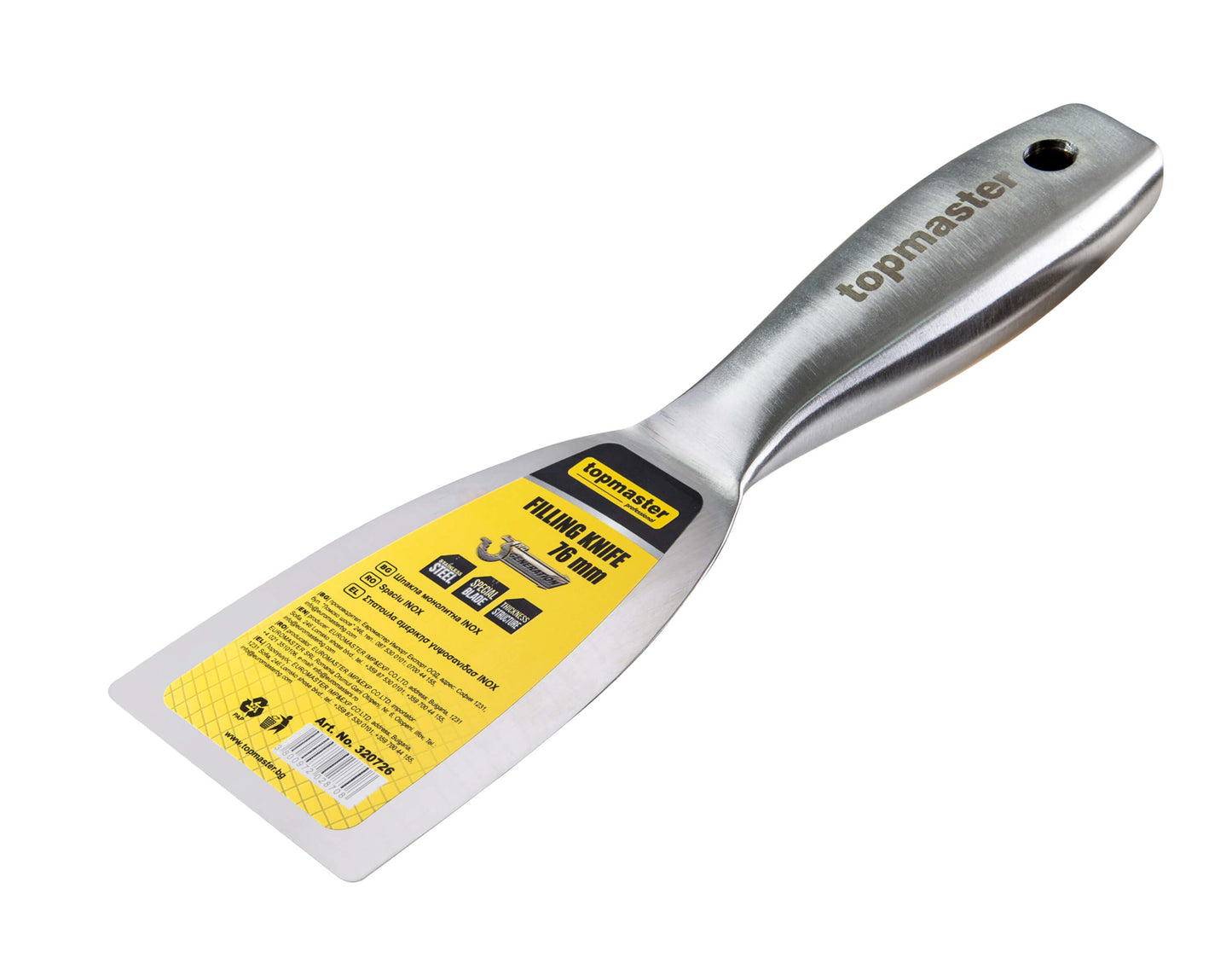 Spaclu din inox, 76 mm, Topmaster 320726