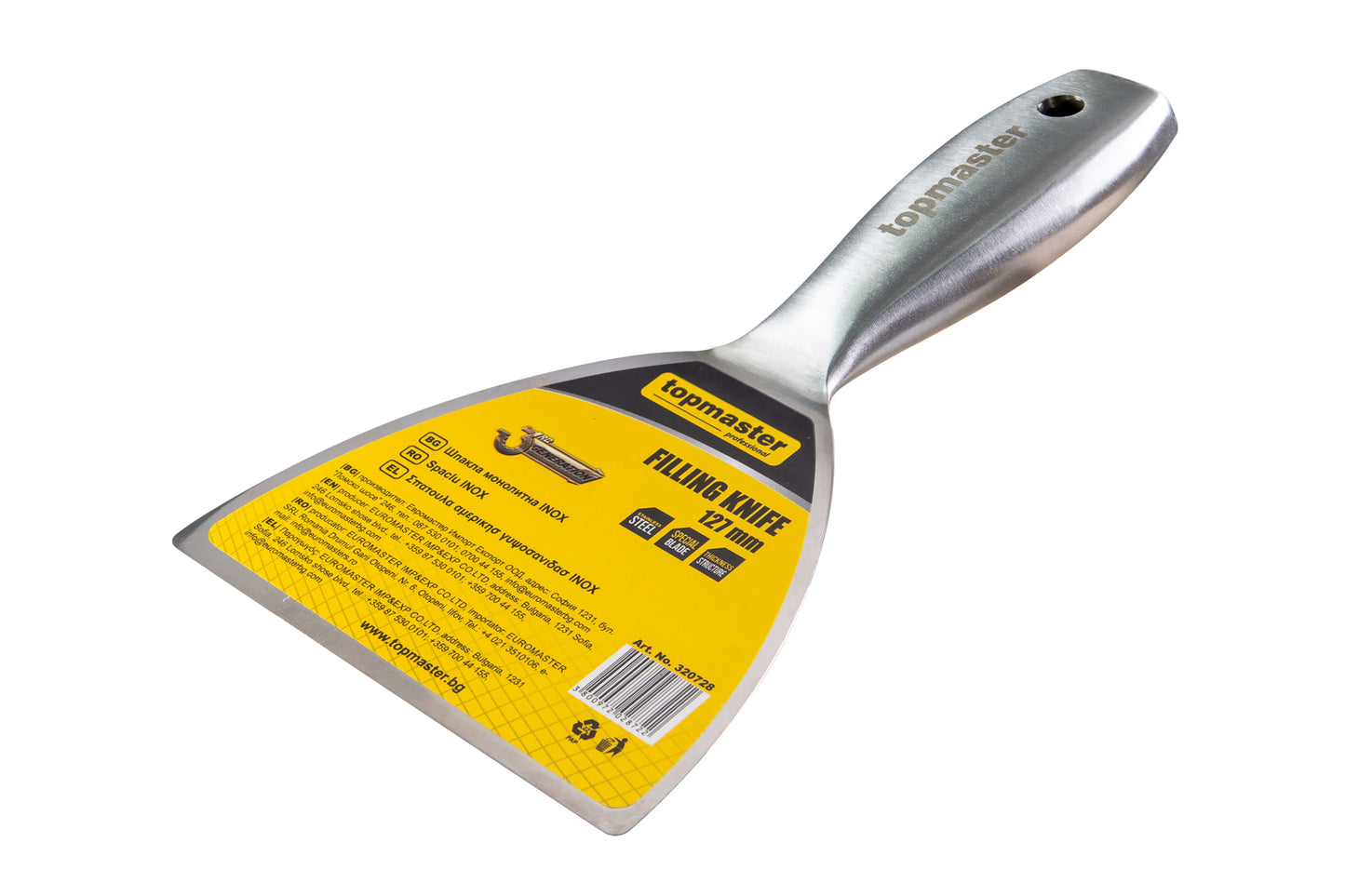 Spaclu din inox, 127 mm, Topmaster 320728