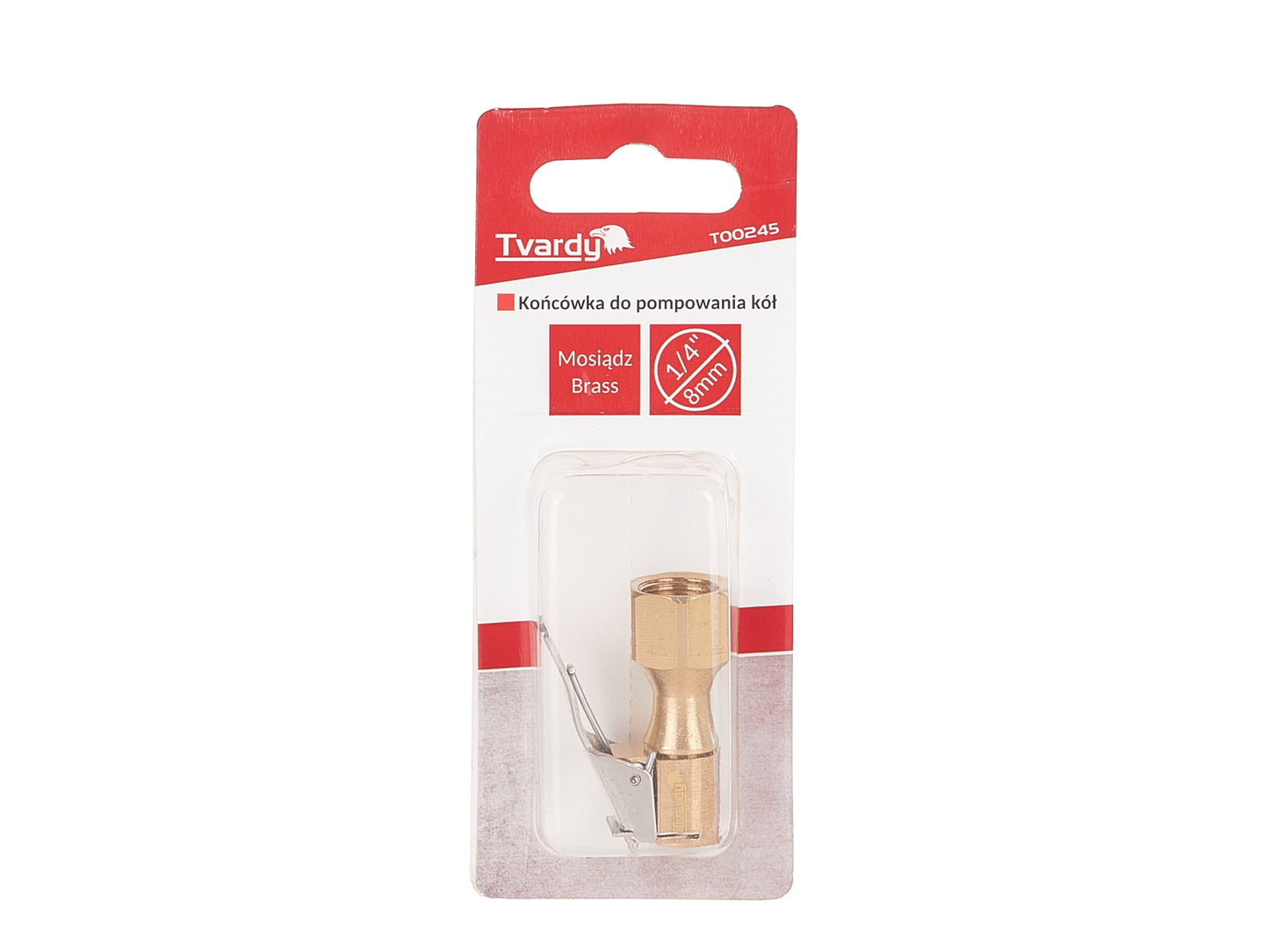 Duza de alama pentru umflare anvelope, 8 mm, 1 / 4", Tvardy T00245