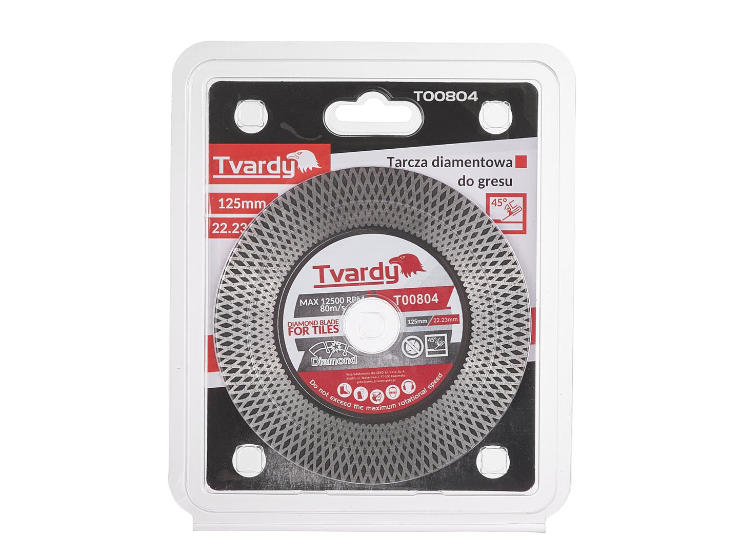 Disc diamantat pentru slefuirea si taierea gresiei, 125 x 25 x 22.23 mm, Tvardy T00804