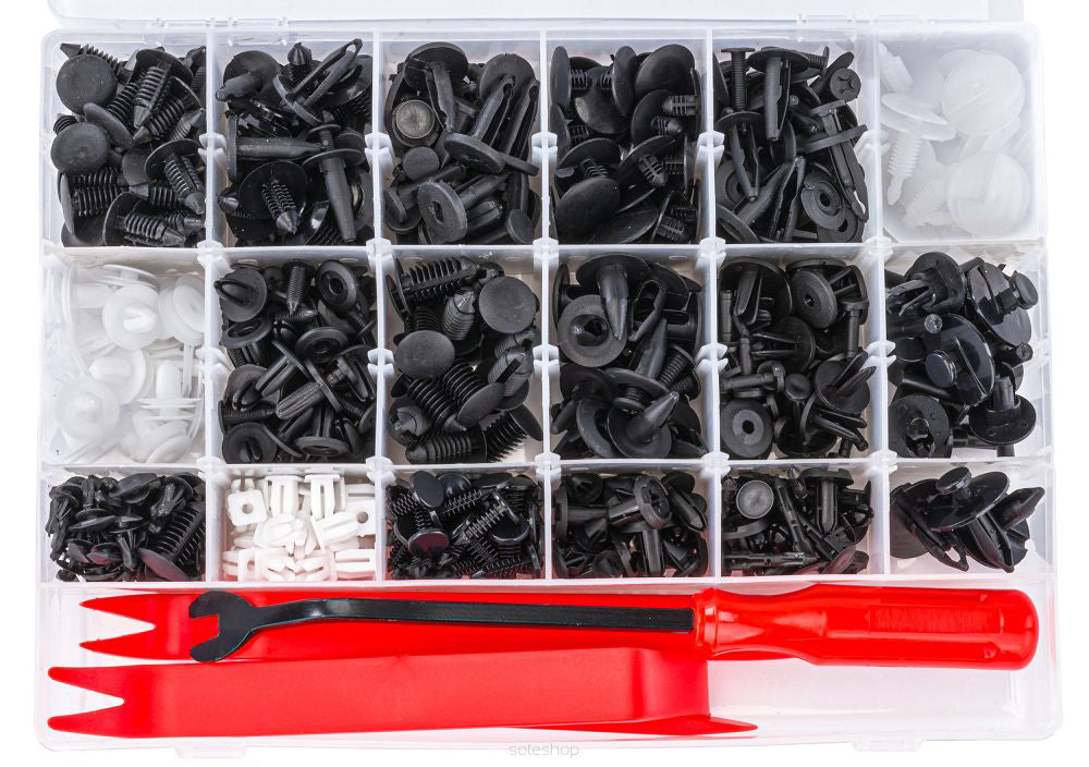 Set universal cleme pentru tapiterie, 420 elemente, Red Technic RTKST0099