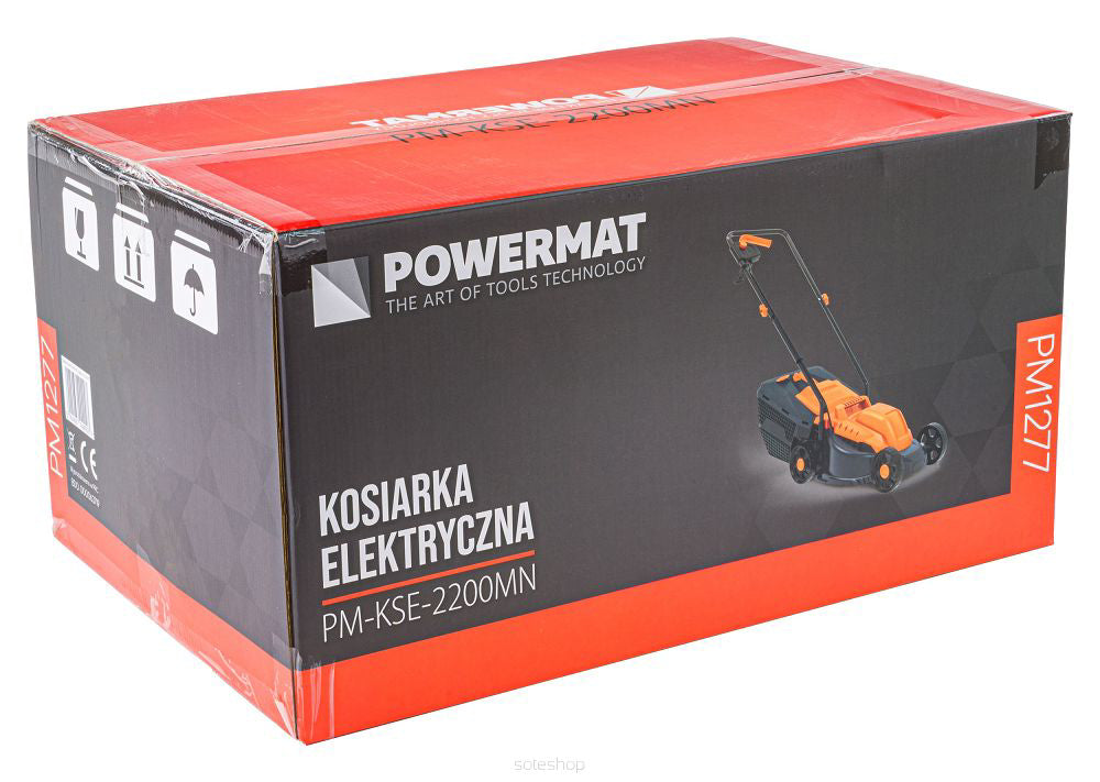 Masina electrica de tuns iarba PM-KSE-2200MN, 2200 W, 36 cm, Powermat PM1277