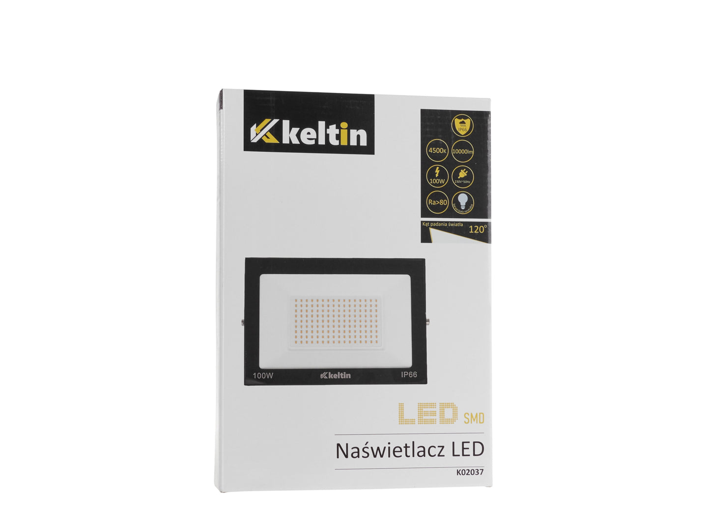 Proiector LED cu lumina alba, 100 W, Keltin K02037