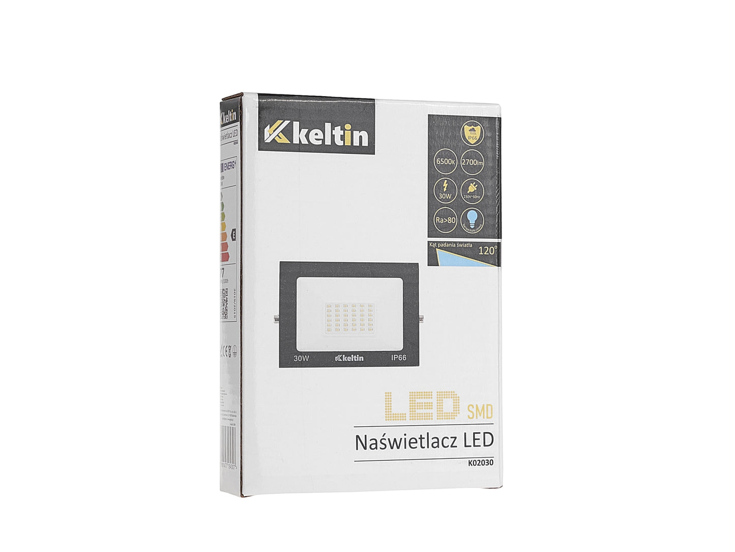 Proiector LED cu lumina alba, 30 W, 6500 K, Keltin K02030