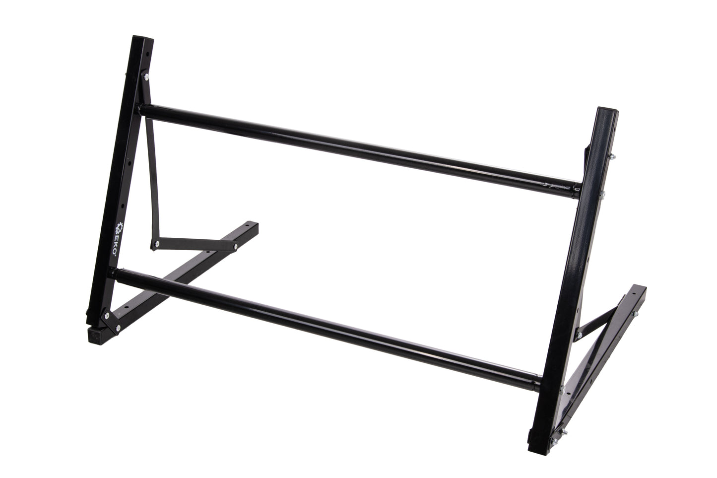 Suport reglabil pentru roti / anvelope, 81-120 cm, capacitate maxima de 100 kg, functie de pliere, Geko G71255