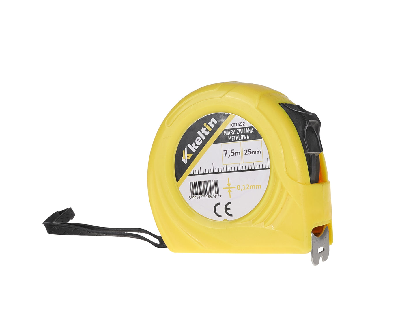 Ruleta metalica laminata, 7.5 m x 25 mm x 0.12 mm, Keltin K01552