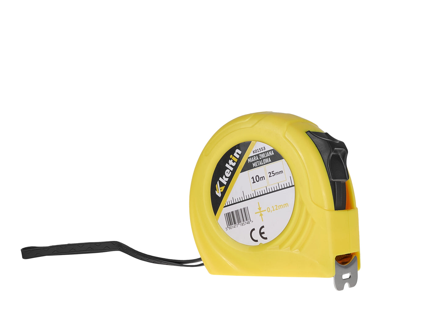 Ruleta metalica laminata, 10 m x 25 mm x 0.12 mm, Keltin K01553