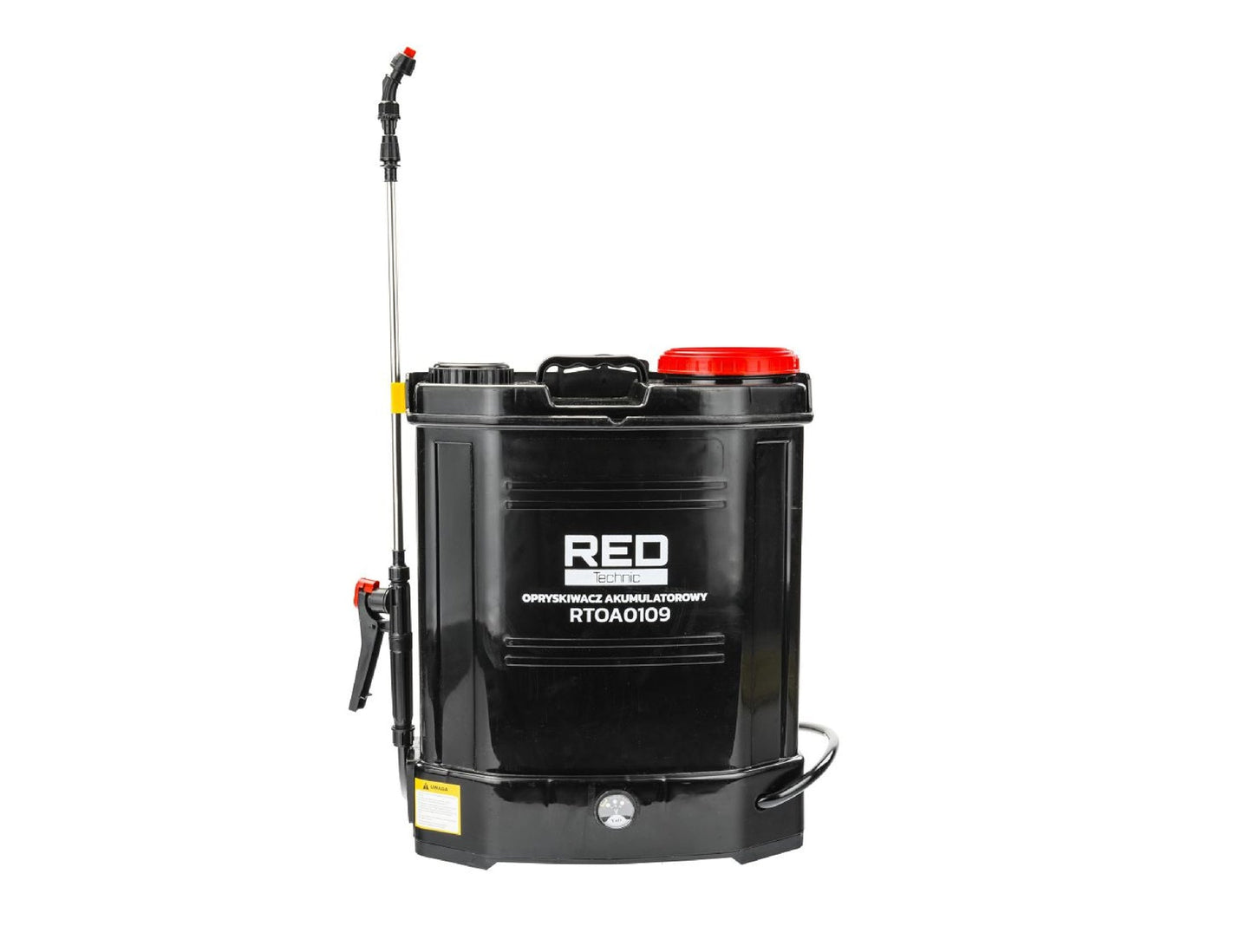 Vermorel cu acumulator si accesorii, 16 l, 8 Ah, Red Technic RTOA0109