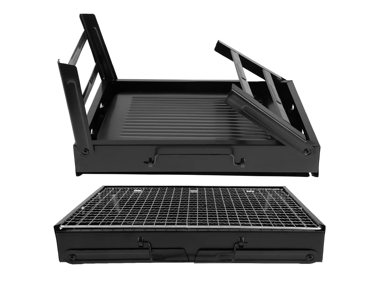 Gratar pliabil pe carbuni TravelBbq GM1000, 20 x 41.5 cm, MalTec 111037