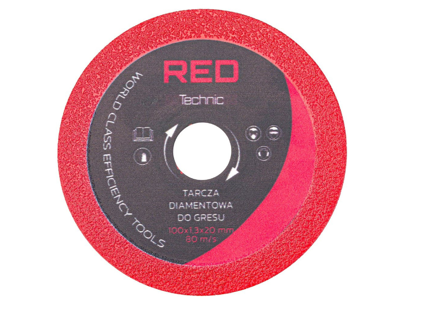 Disc diamantat pentru taietor de faianta, 100 mm, Red Technic RTPDG0009-TA13