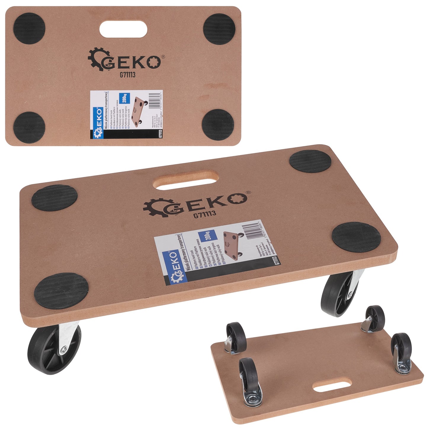 Platforma de transport, capacitate maxima 200 kg, Geko G71113